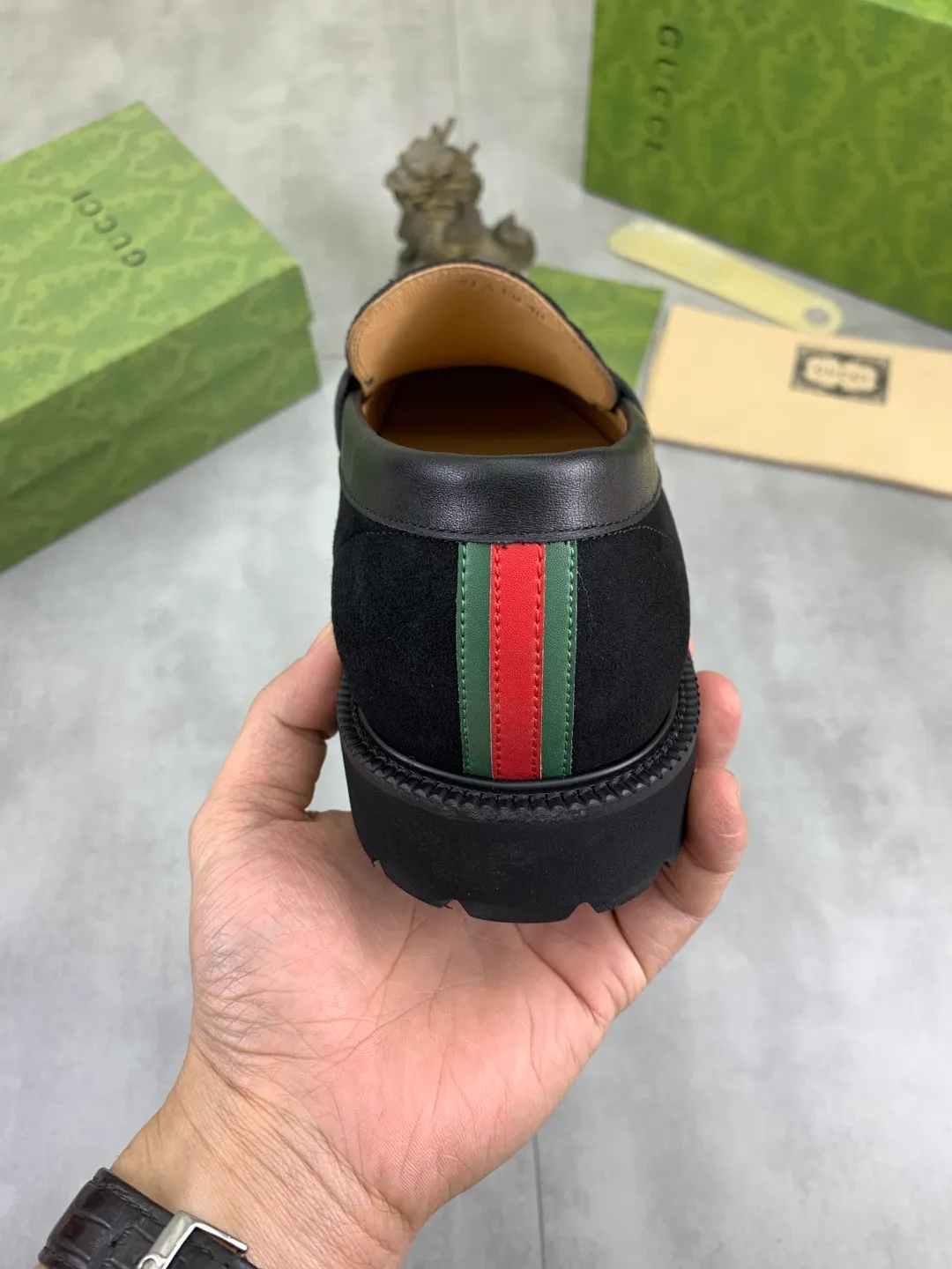 Men's shoes P580💰【New style】🆘Water dyed cowhide lining (GUCCI) Gucci business leather shoes, made of original imported Italian 🇮🇹 open-edge beaded calfskin, fully water-dyed cowhide lining, carefully handmade by professional shoemakers, the original version is specially designed for wear-resistant and lightweight foam outsole. Standard code: 38-45 5️⃣color🉑️select